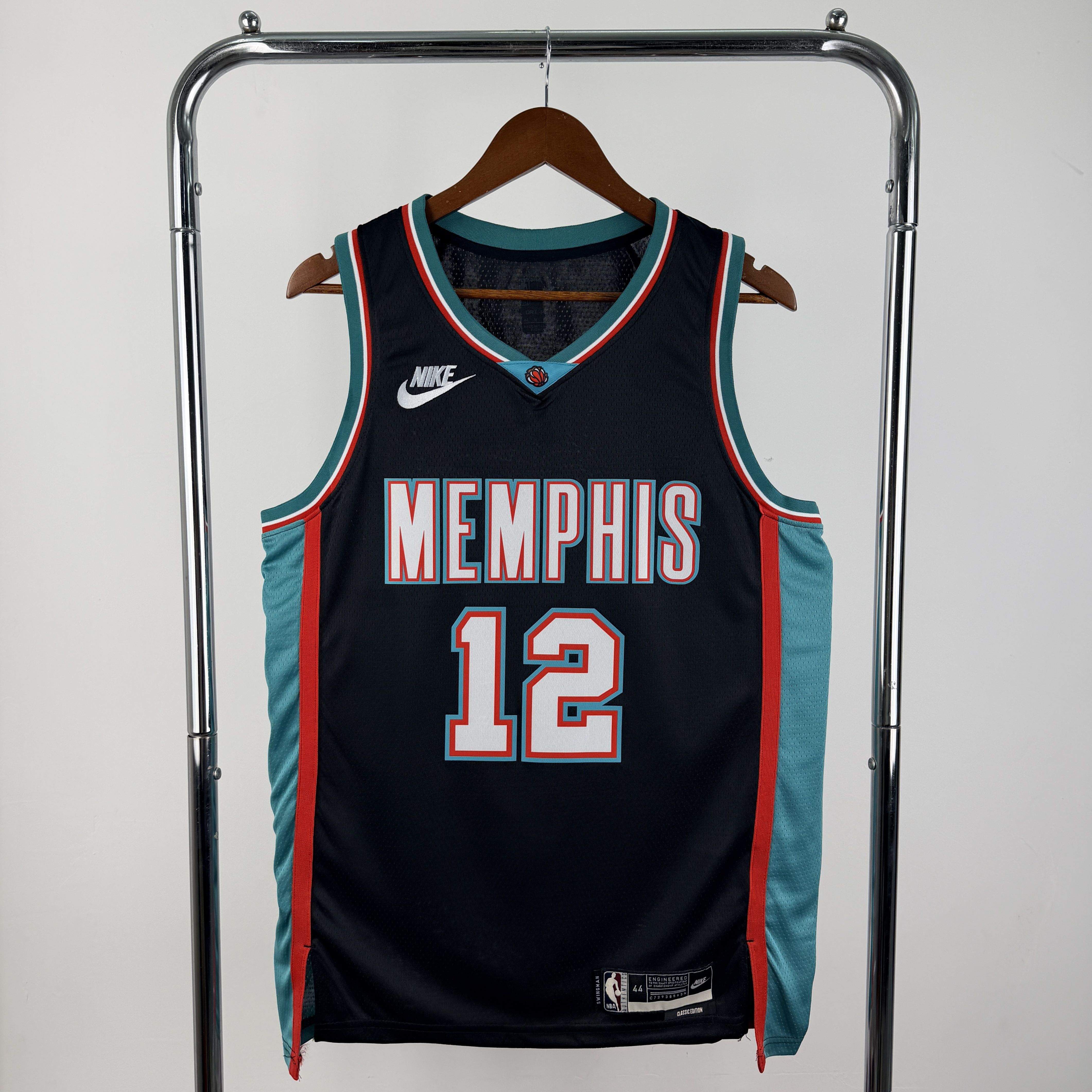 Men Memphis Grizzlies #12 Morant Black Season 2026 Nike NBA Jersey